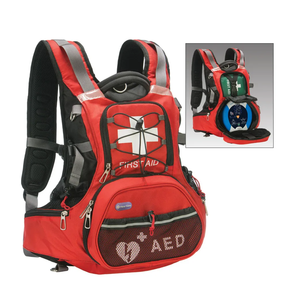 HeartSine Samaritan AED Rescue Backpack with Storage Compartments