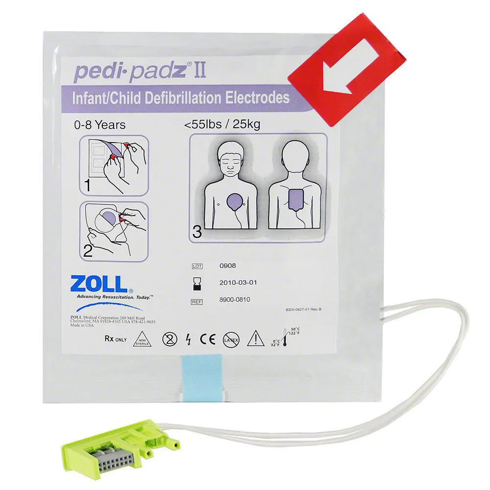 ZOLL Pedi-Padz II Pediatric Defibrillation Electrode Pads