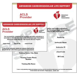 ACLS Provider eCard
