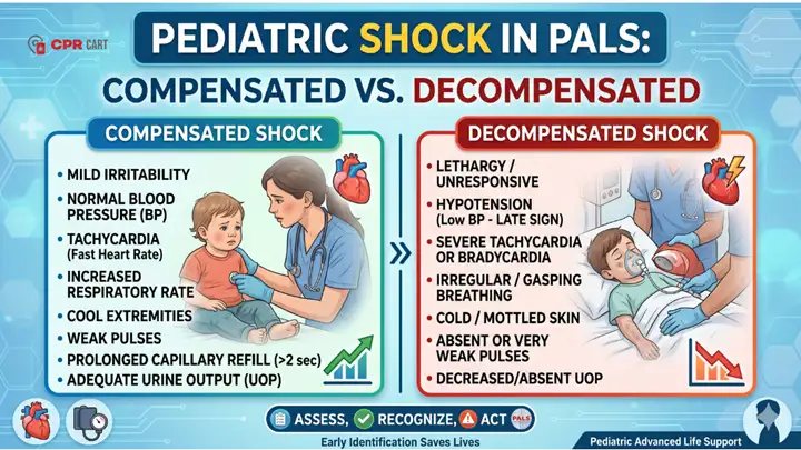 Pediatric Shock in PALS Compensated vs. Decompensated
