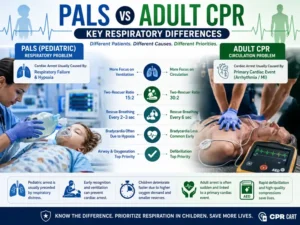PALS vs Adult CPR - Key Respiratory Differences